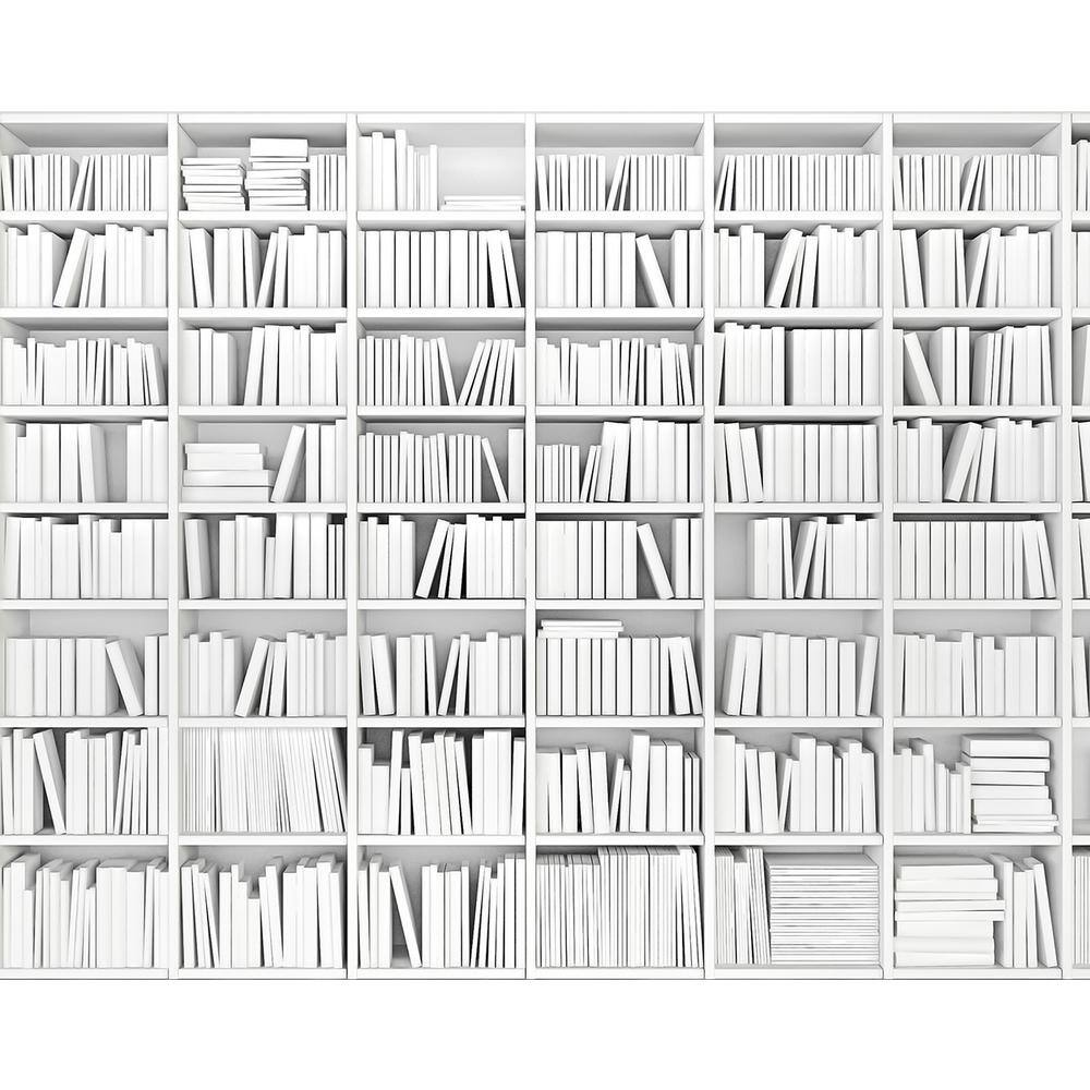 Brewster 118 in. x 98 in. Library Wall Mural