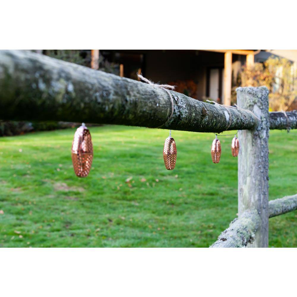 ALLSOP Soji Marrakesh Outdoor Solar 15 ft. 10-Light Integrated LED String Light Set