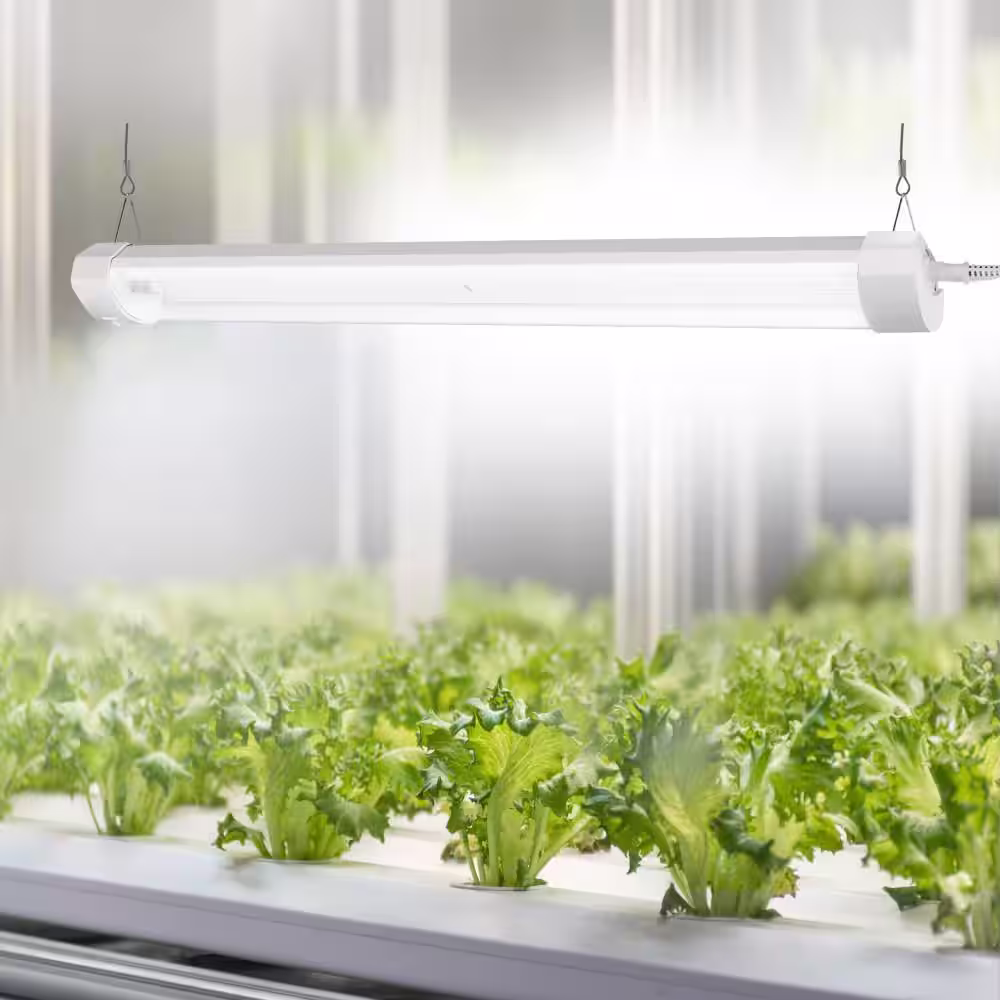 Feit Electric 2 ft. 20-Watt White LED 3 Adjustable Spectrum w/Remote Control Linkable Plant Grow Light Fixture White Adjustable Light