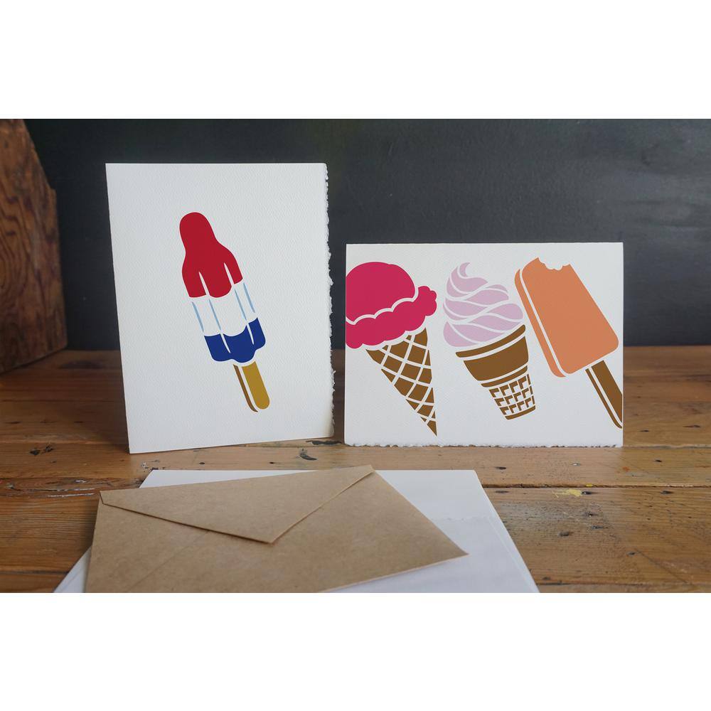 Stencil1 Ice Cream Stencil (4-Pack)