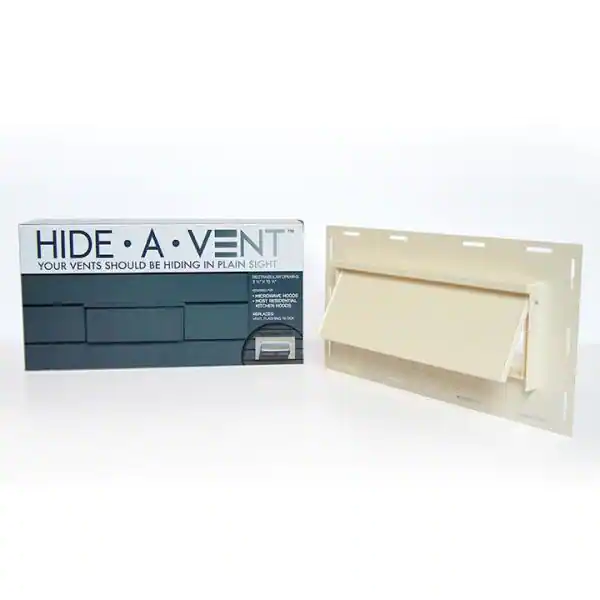 HIDE-A-VENT 10 in. Rectangular Exterior Vent for Kitchen Exhaust Fans