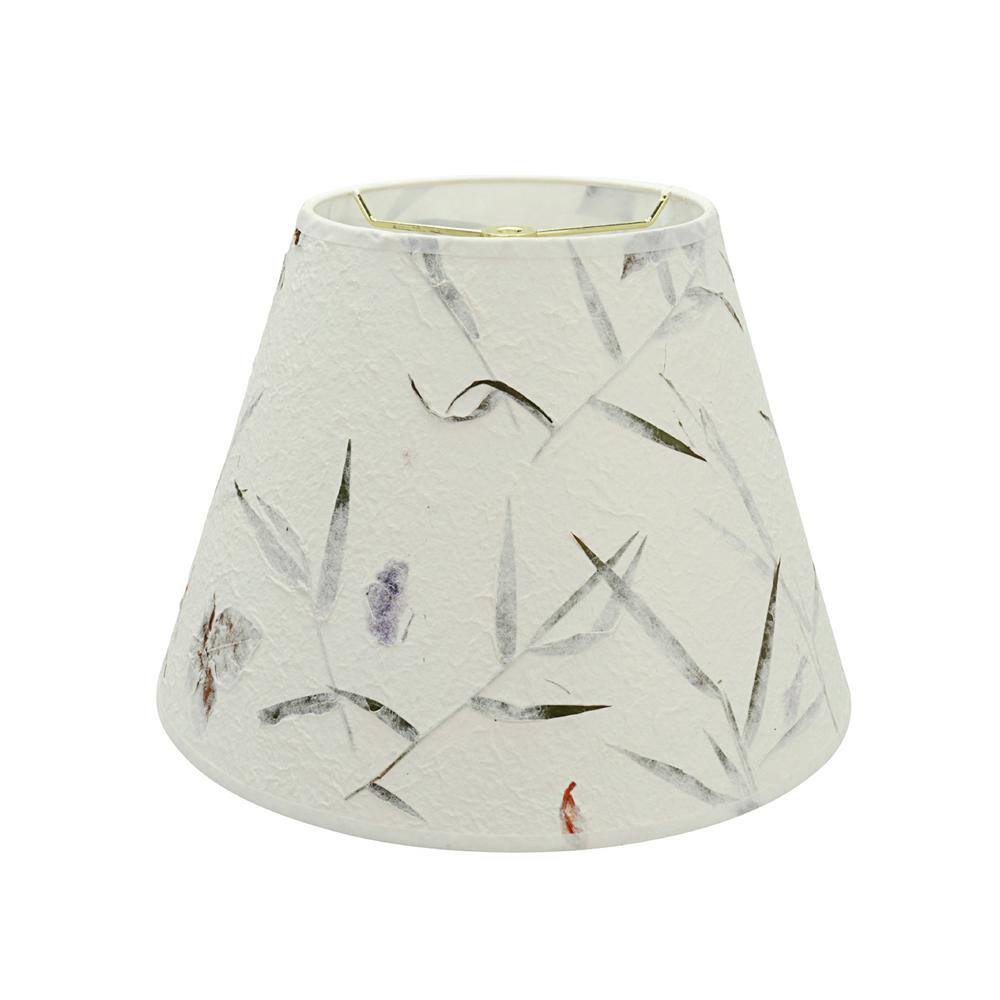 Aspen Creative Corporation 13 in. x 9.5 in. Off White Hardback Empire Lamp Shade