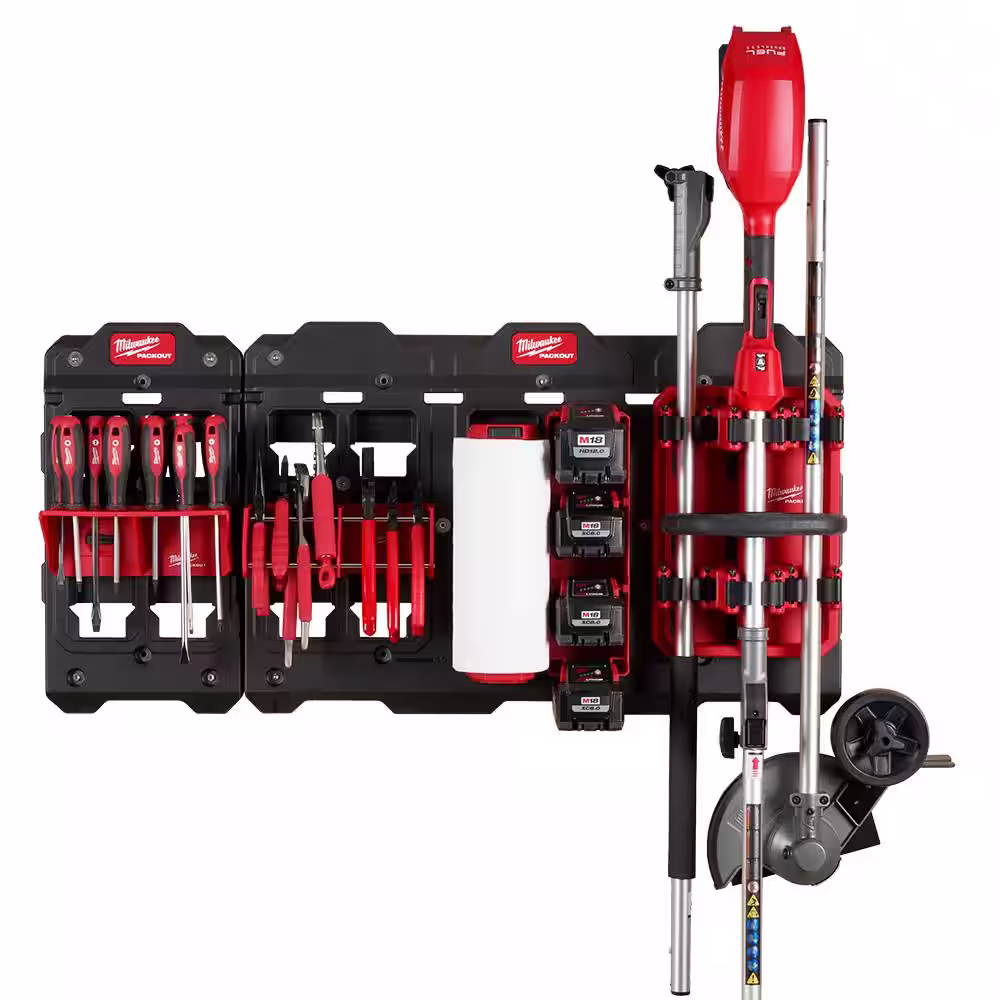 Milwaukee Packout Shop Storage 7-Piece Battery and Tool Holder Kit