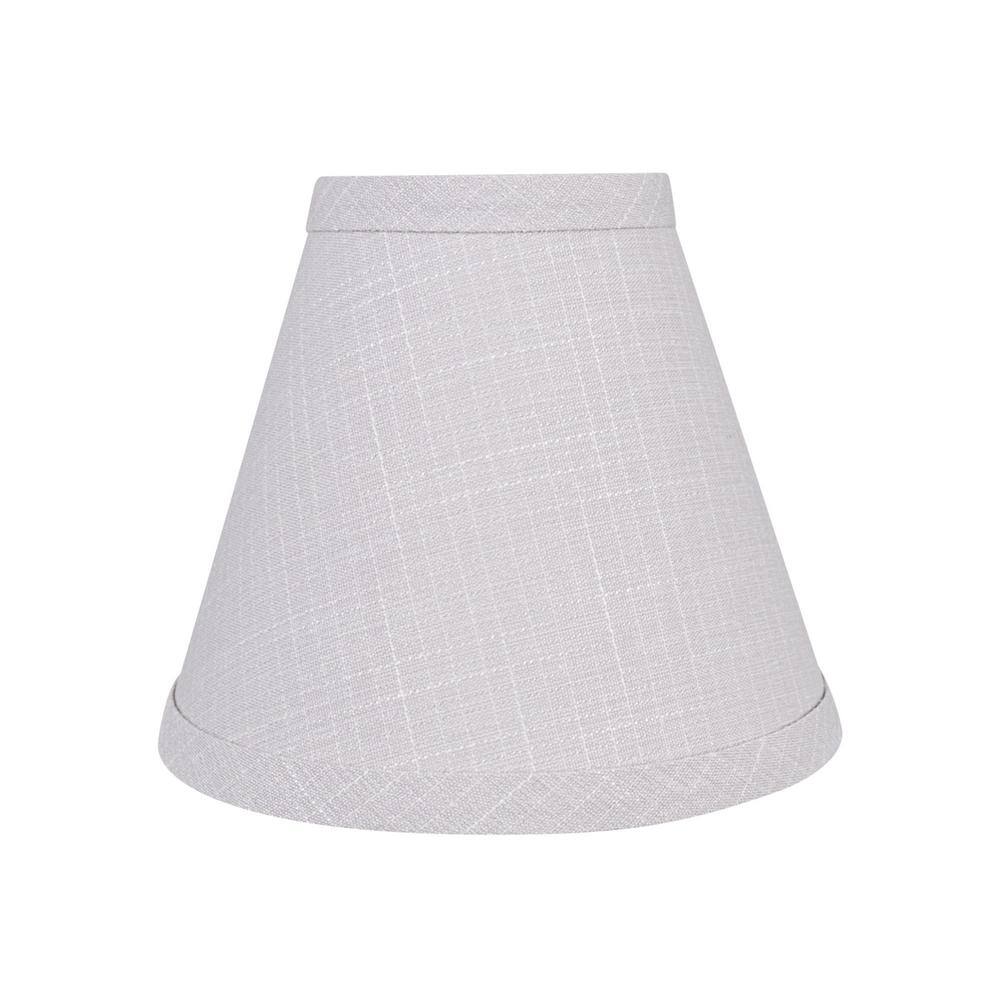 Aspen Creative Corporation 6 in. x 5 in. Light Grey Hardback Empire Lamp Shade (6-Pack)