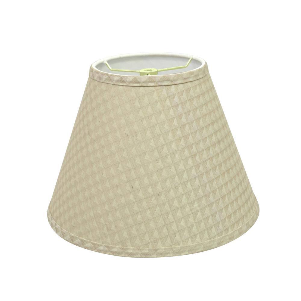 Aspen Creative Corporation 12 in. x 9 in. Gold and Diamond Design Hardback Empire Lamp Shade