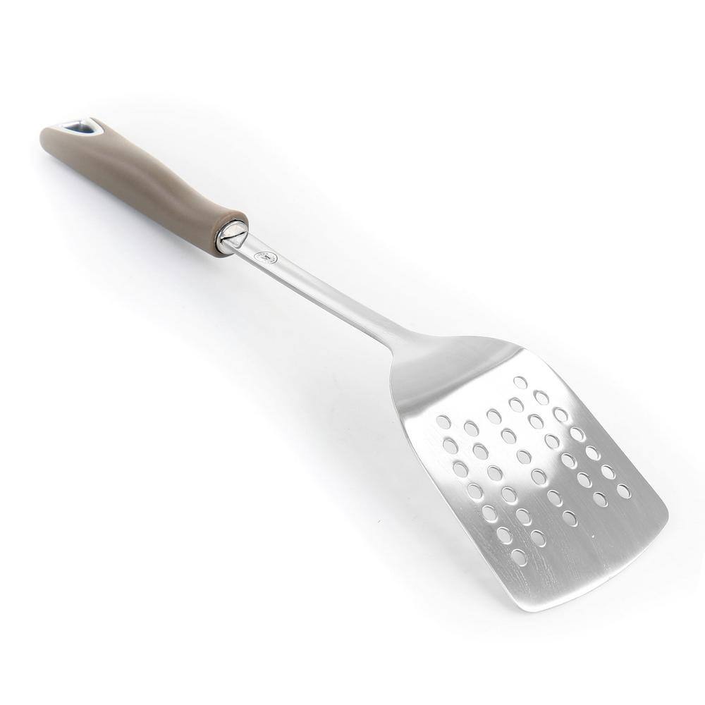MARTHA STEWART Stainless Steel Slotted Turner in Grey
