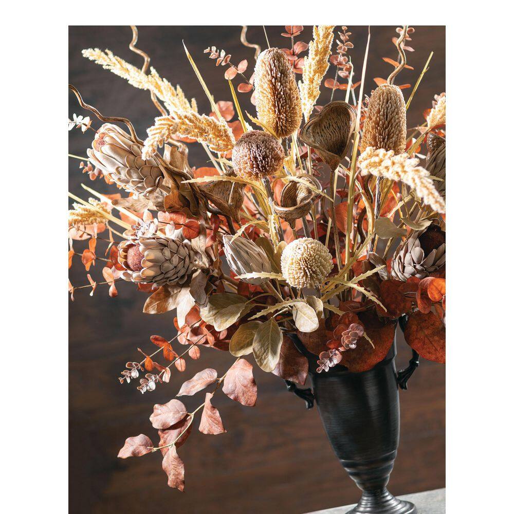 SULLIVANS Artificial 25 in. Beige Fall Banksia Spray