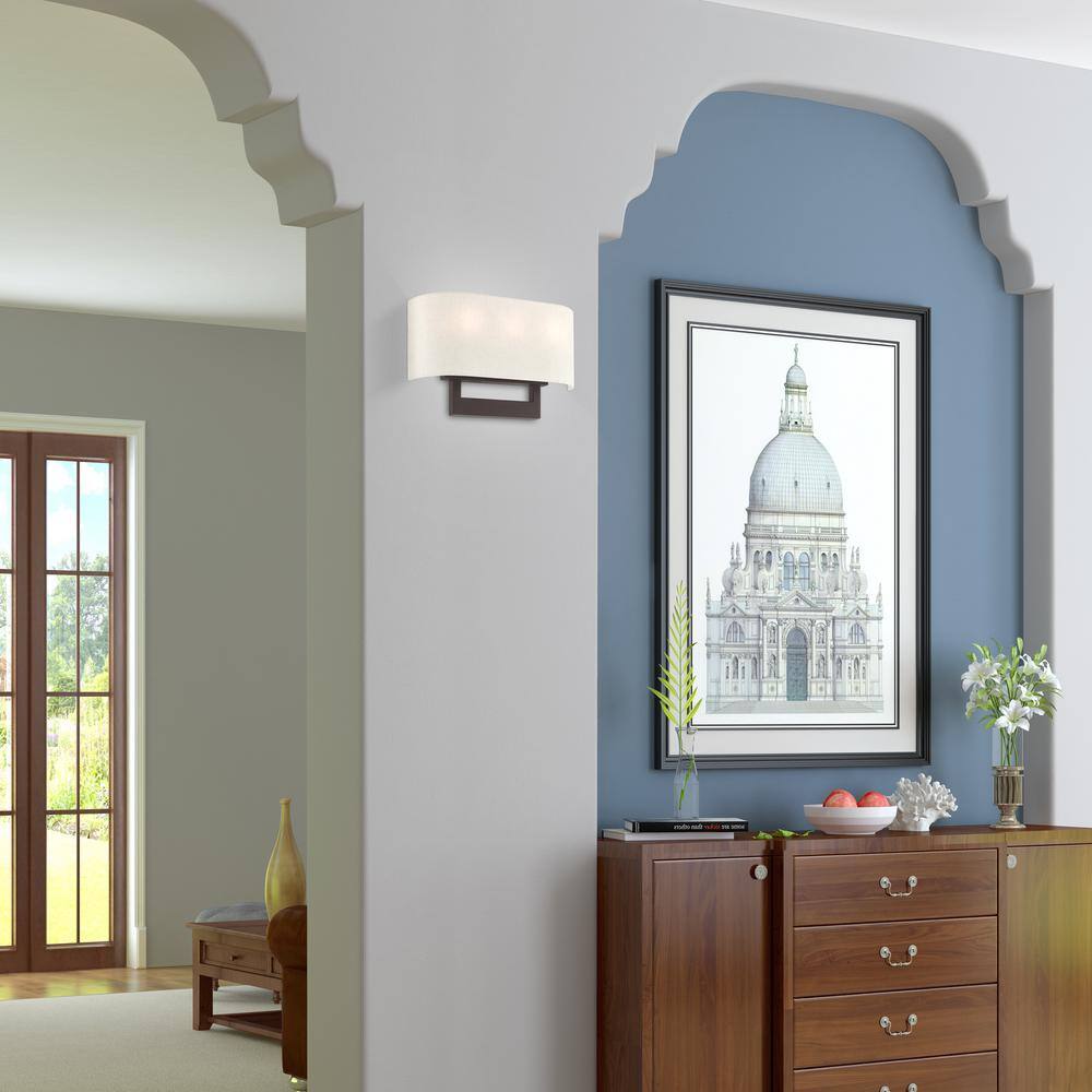 Livex Lighting Hayworth 3 Light Bronze ADA Wall Sconce