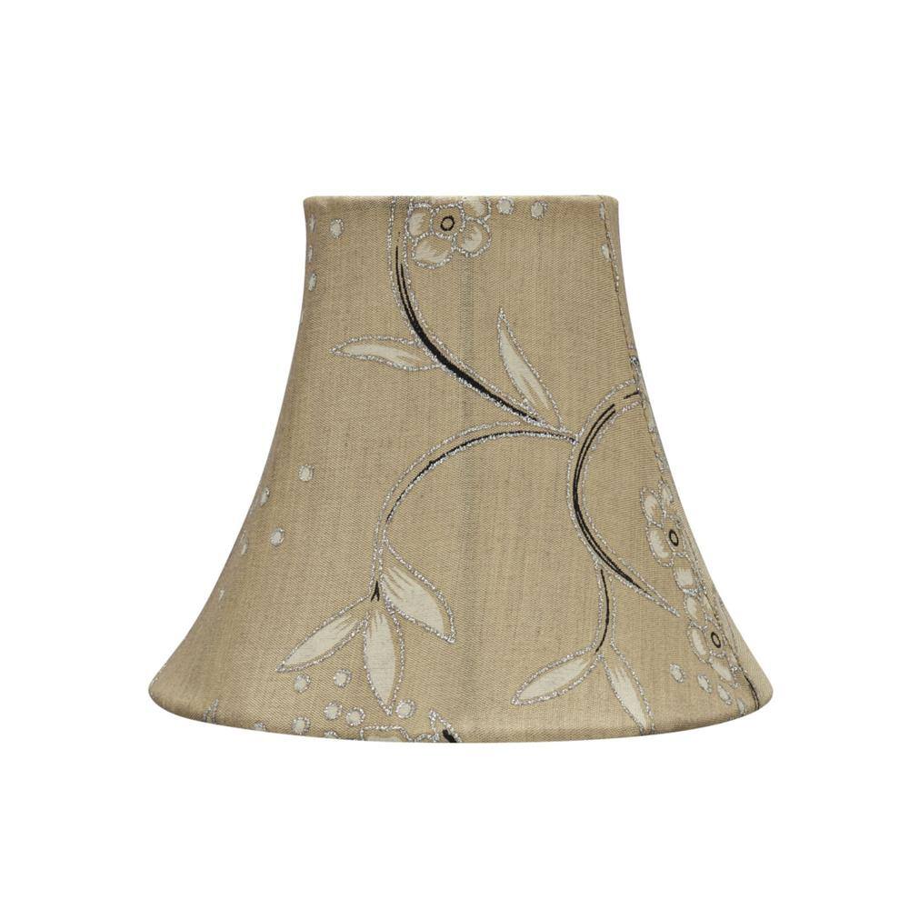 Aspen Creative Corporation 6 in. x 5 in. Light Gold Bell Lamp Shade (6-Pack)