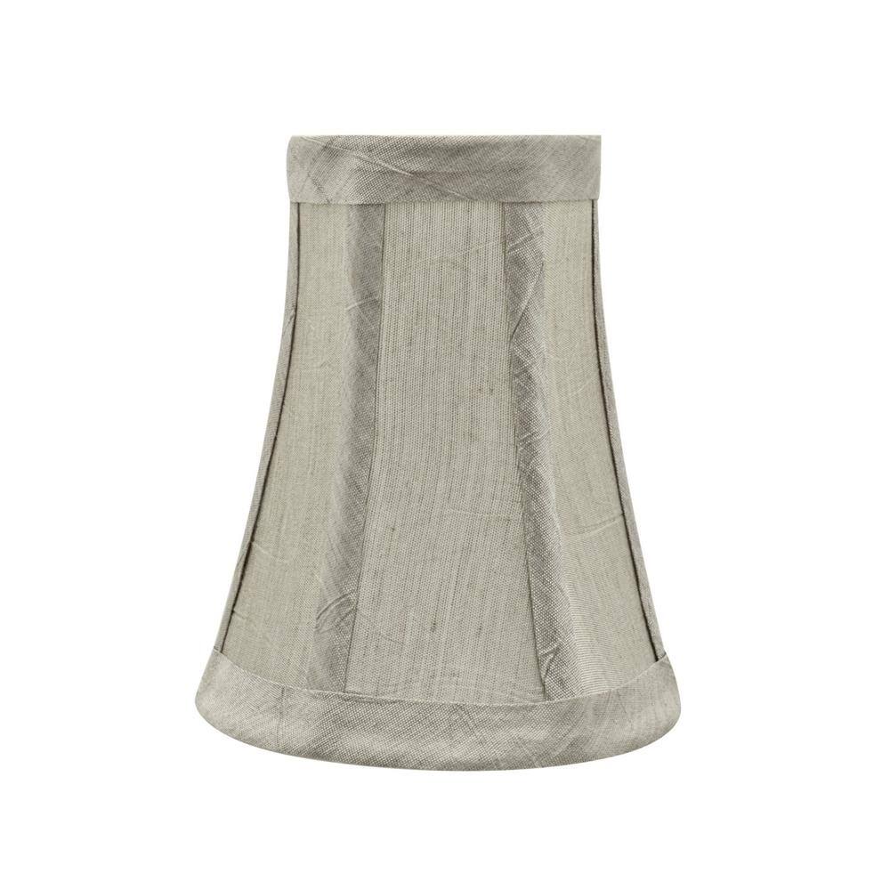 Aspen Creative Corporation 4 in. x 5 in. Silver/Grey Bell Lamp Shade (5-Pack)