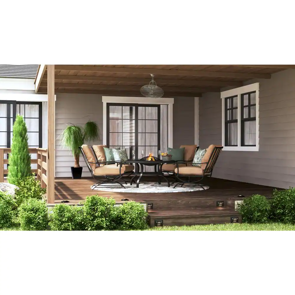 Home Decorators Collection Bentley III 22 in. Indoor/Outdoor Brushed Nickel Oscillating Ceiling Fan with Remote Control