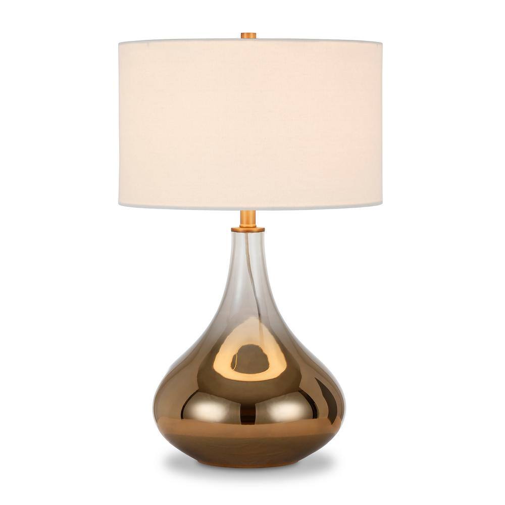 Meyer&Cross Ceres 24 in. Brass Ombre Glass Table Lamp