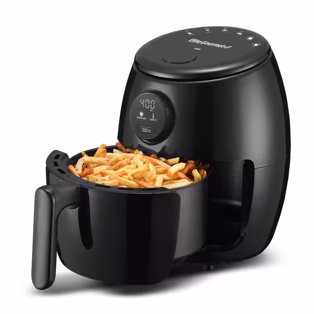 Maximatic Elite Gourmet 2 Qt. Digital Air Fryer Black