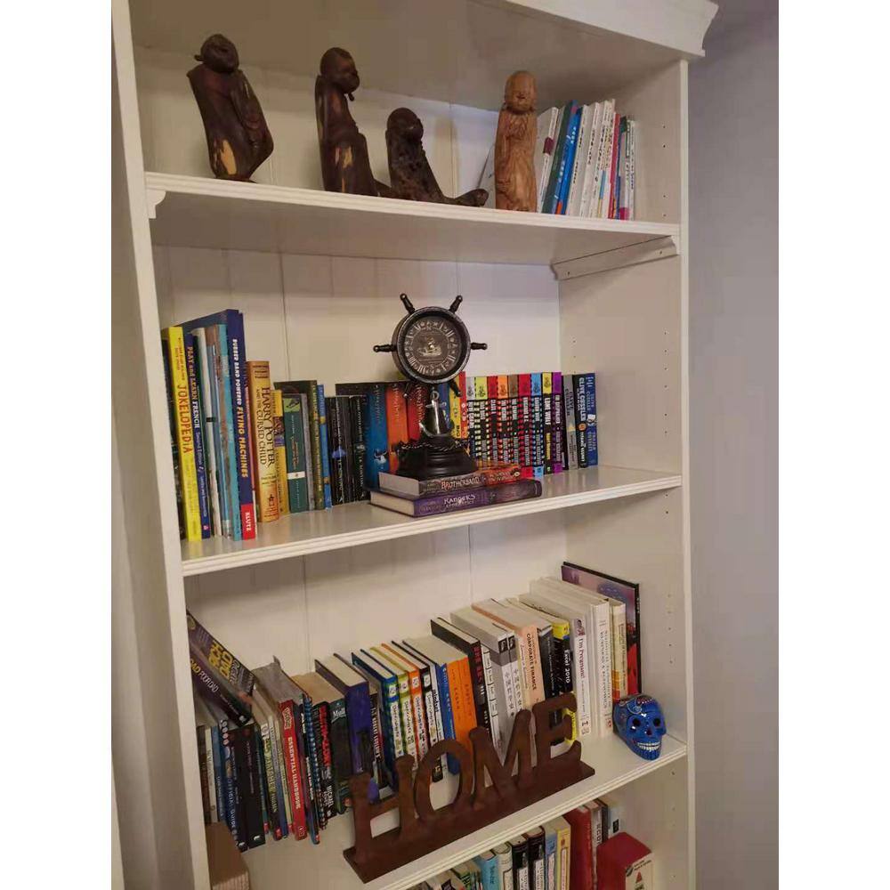 Peterson Artwares Brown Ship Wheel Table Clock