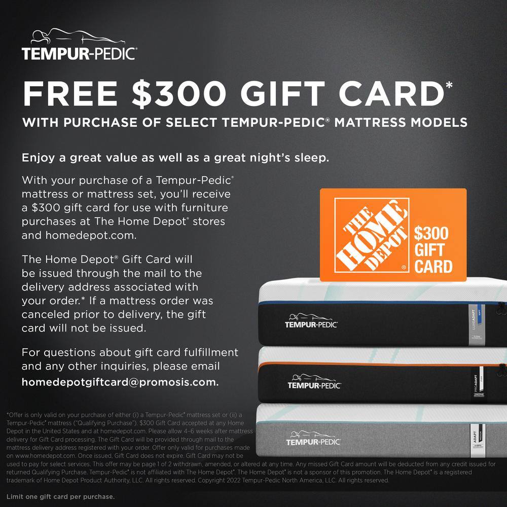 TEMPUR-PEDIC TEMPUR-LuxeAdapt 13in. Firm Memory Foam California King Mattress