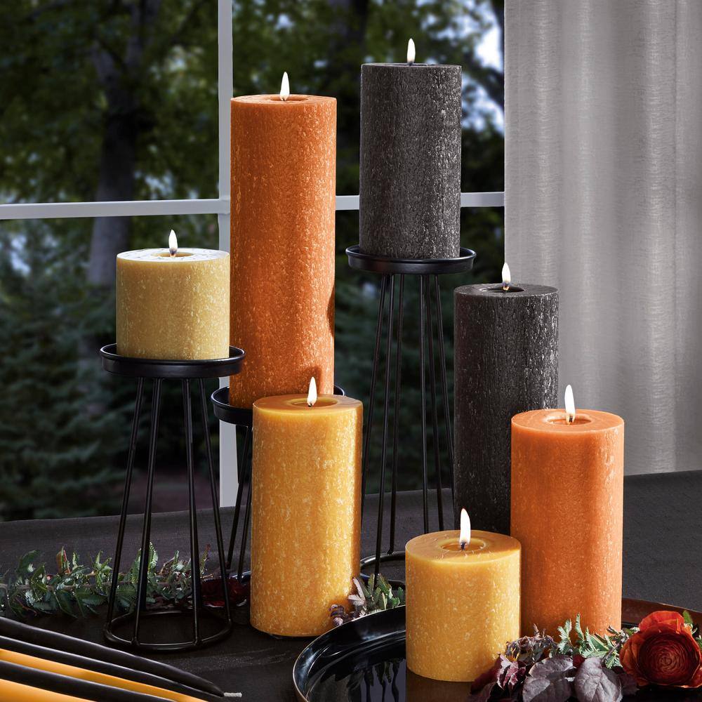 ROOT CANDLES 3 in. x 3 in. Timberline Rust Pillar Candle