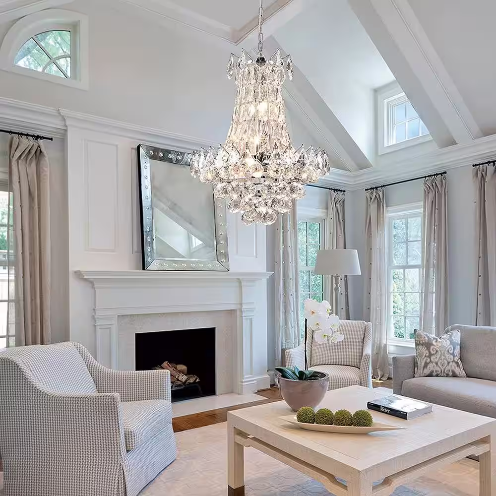 Maxax Cheyenne 6 -Light Unique/Statement Empire Chandelier with Crystal Accents