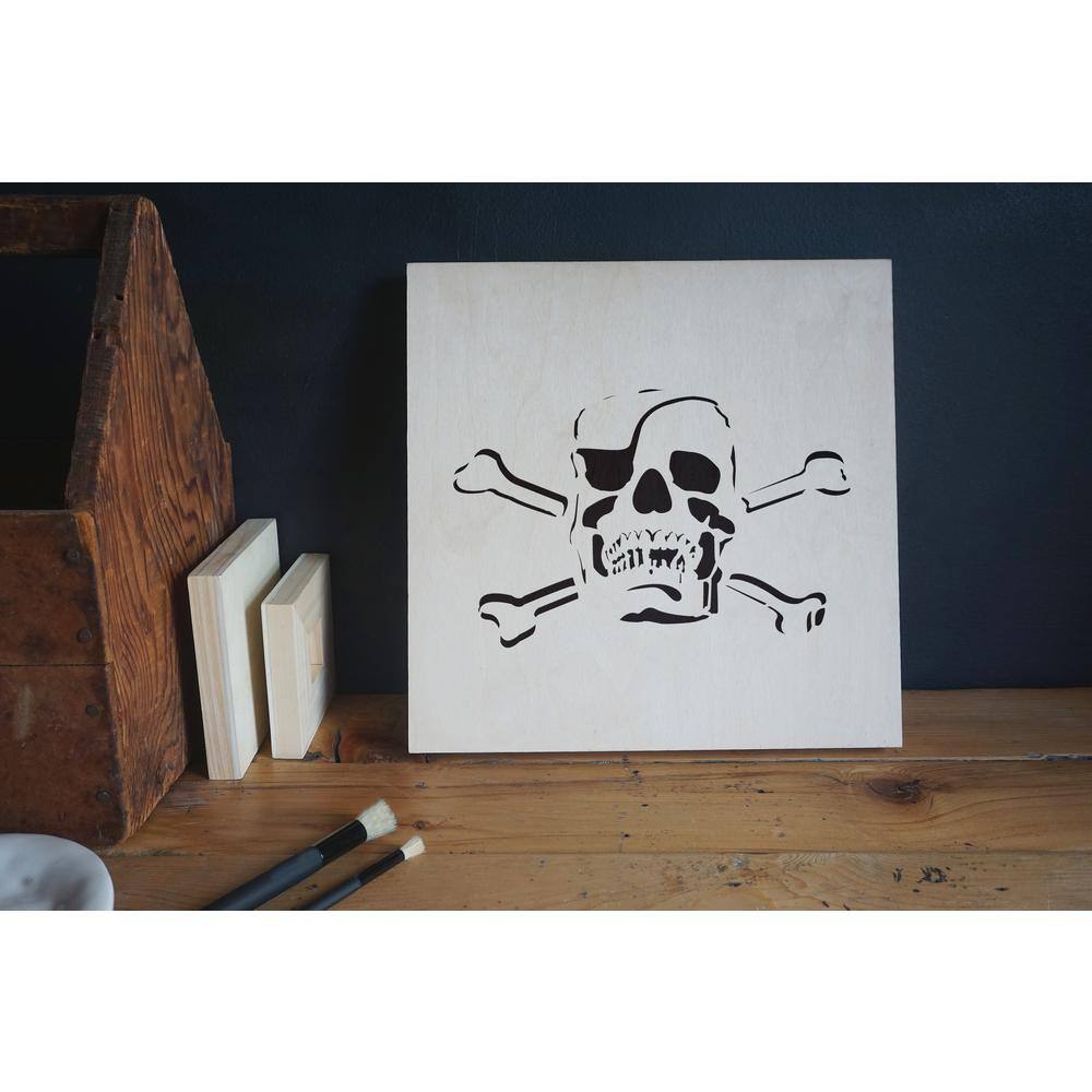 Stencil1 Jolly Roger with Eyepatch Stencil