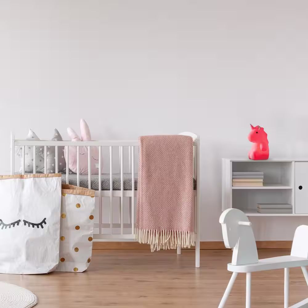 Globe Electric Unicorn Multi-Color Changing Integrated LED Rechargeable Silicone Night Light Lamp, White