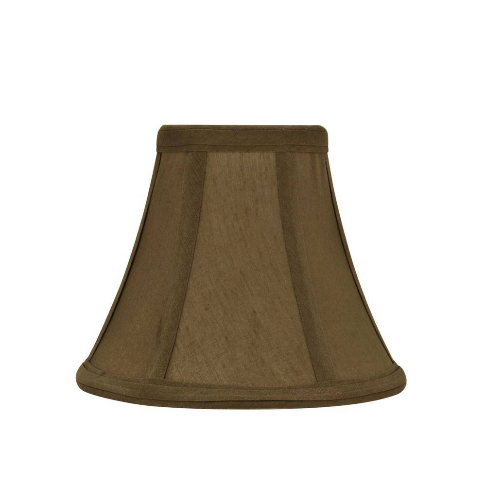 Aspen Creative Corporation 6 in. x 5 in. Light Brown Bell Lamp Shade (5-Pack)