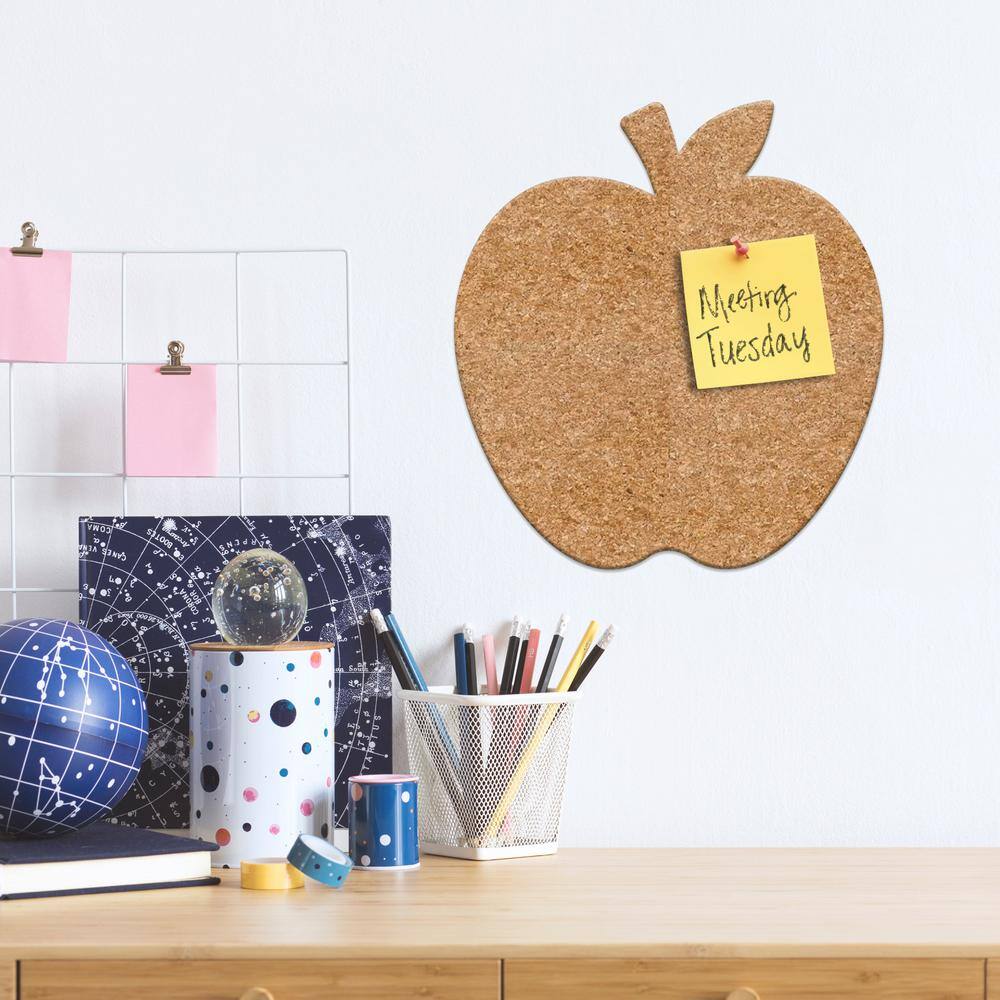 RoomMates Apple Cork Brown Vinyl Wall Art