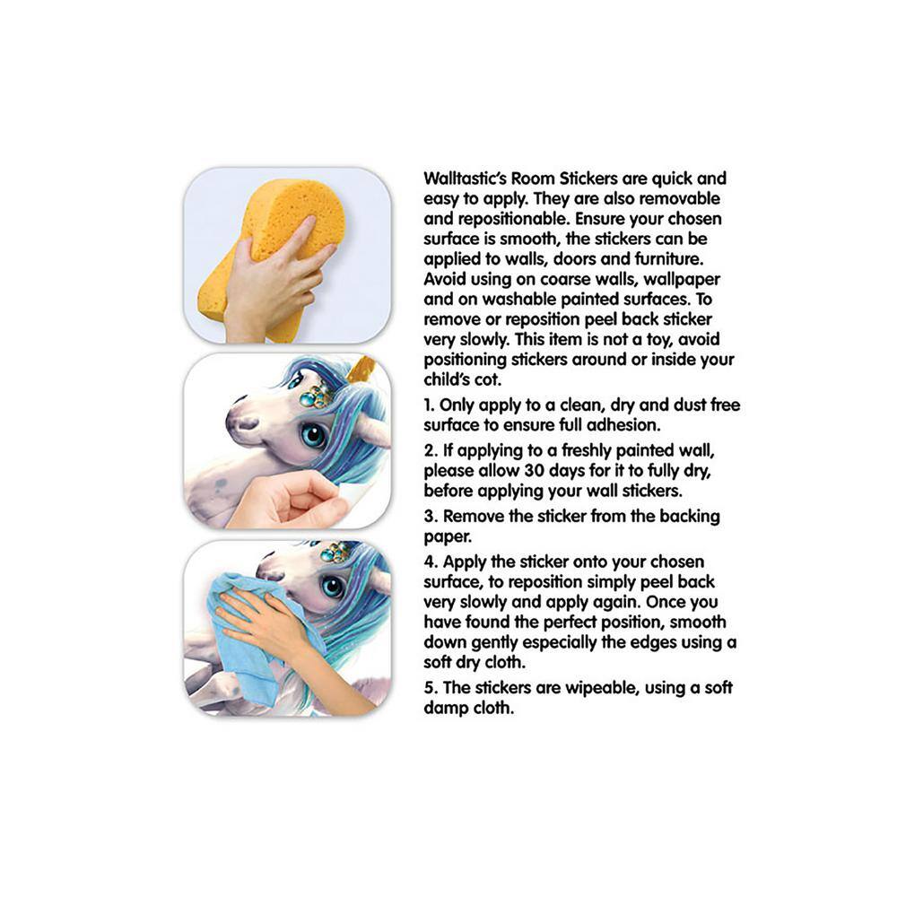 Walltastic Multi Color Magical Unicorn Sticker Wall Decals