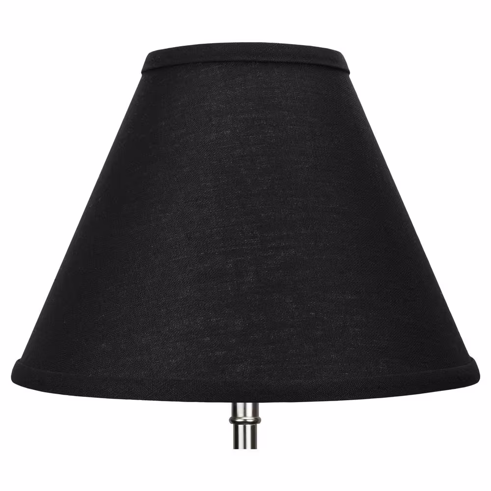FenchelShades.com Fenchel Shades 12 in. Width x 8.25 in. Height Designer Black/Nickel Empire Lamp Shade