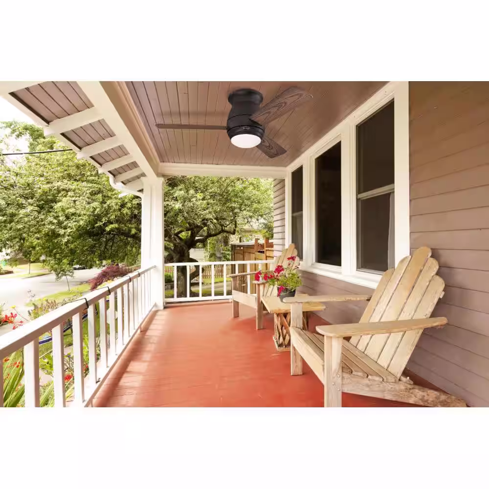 Westinghouse Halley 44 in. LED Indoor/Outdoor Oil Rubbed Bronze Ceiling Fan with Remote Control