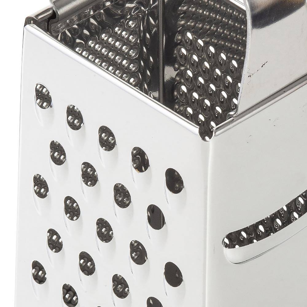 TableCraft Stainless Steel 4-Sided Non-Slip Grater (6-Pack)