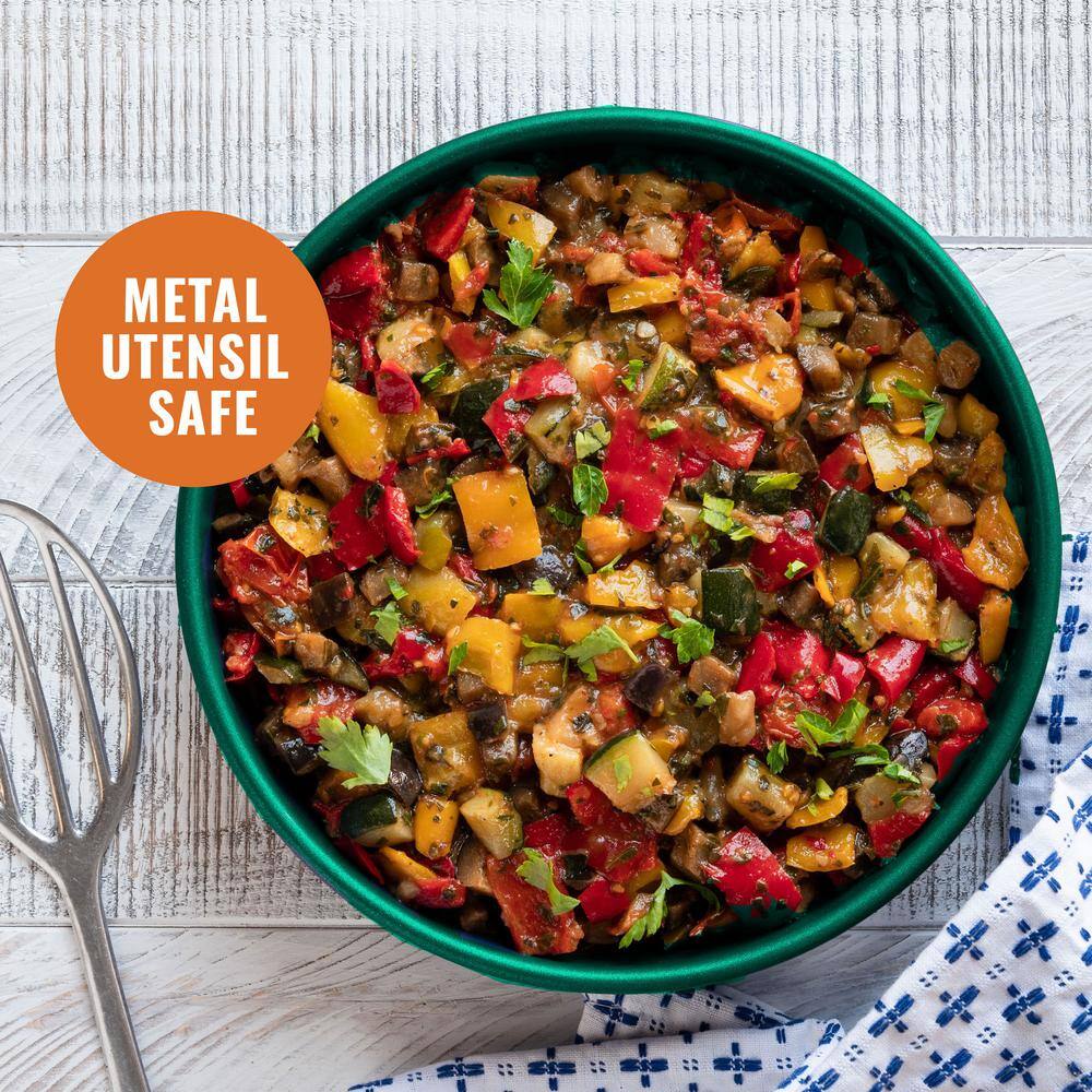 GRANITESTONE 15-Piece Aluminum Ultra-Durable Non-Stick Diamond Infused Cookware and Bakeware Set in Emerald Green