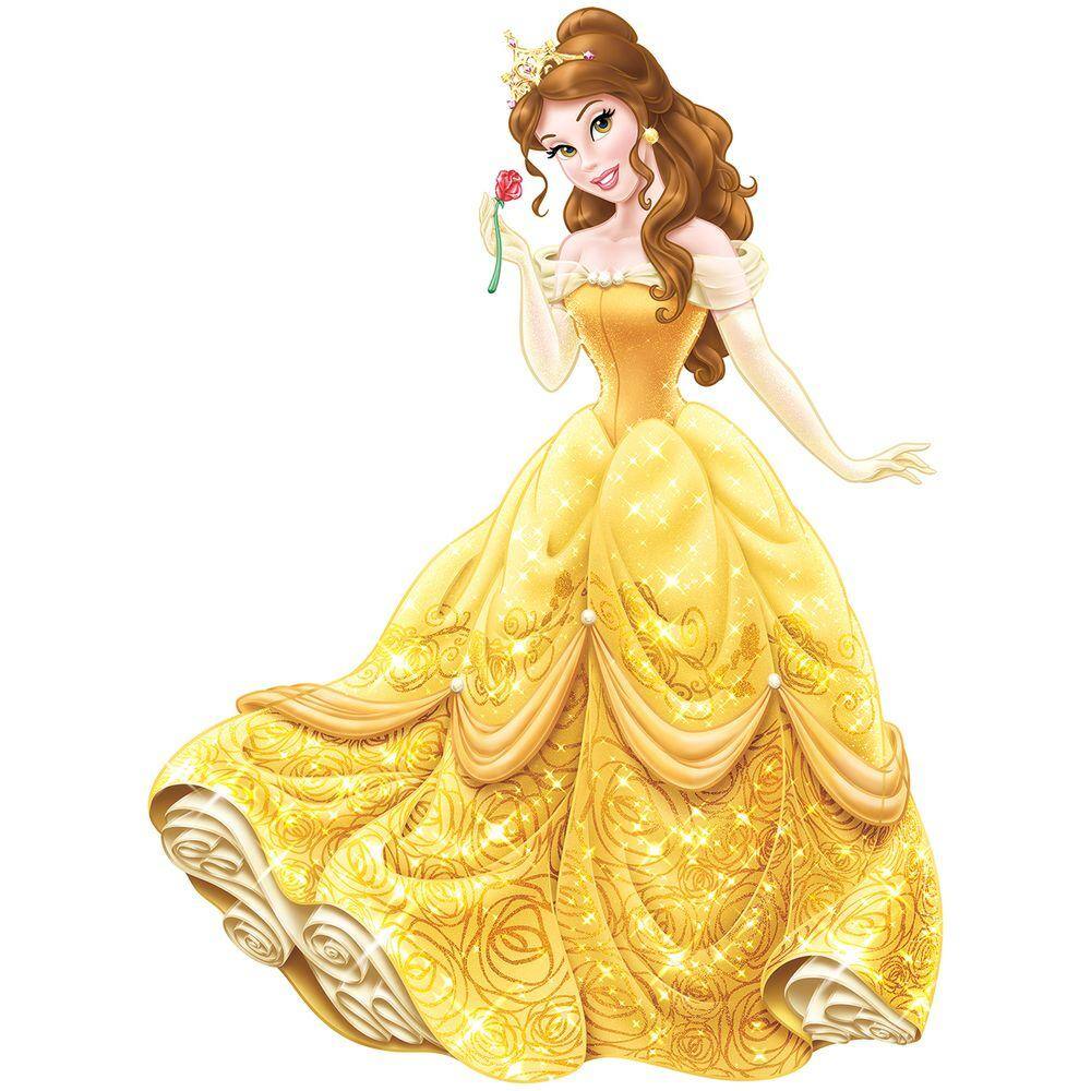 RoomMates 5 in. x 19 in. Disney - Princess Belle Peel and Stick Giant Wall Decal
