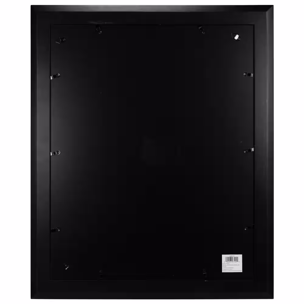 Malden International Designs 11 in. x 14 in./16 in. x 20 in. 4-Pieces Manhattan Black Picture Frame