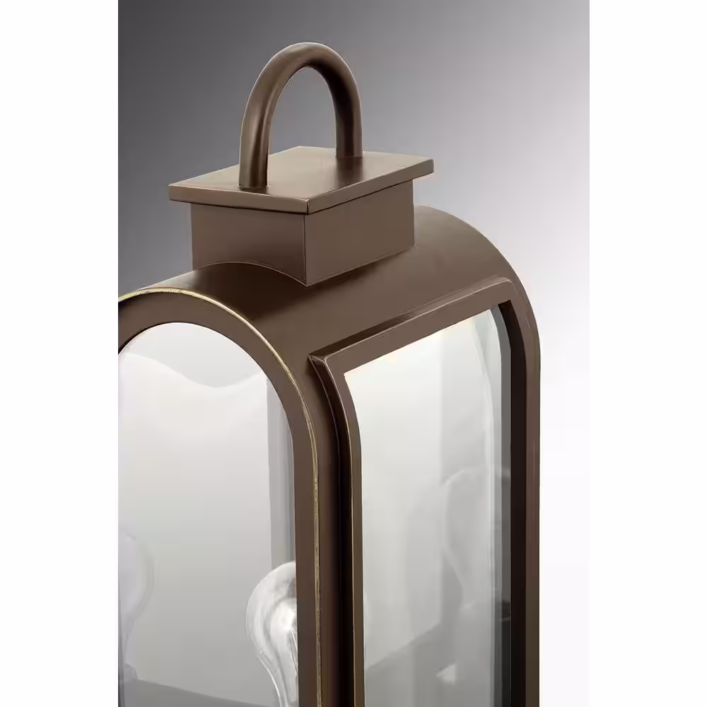 Progress Lighting Refuge Collection 1-Light Oil Rubbed Bronze Clear Glass Farmhouse Outdoor Hanging Lantern Light