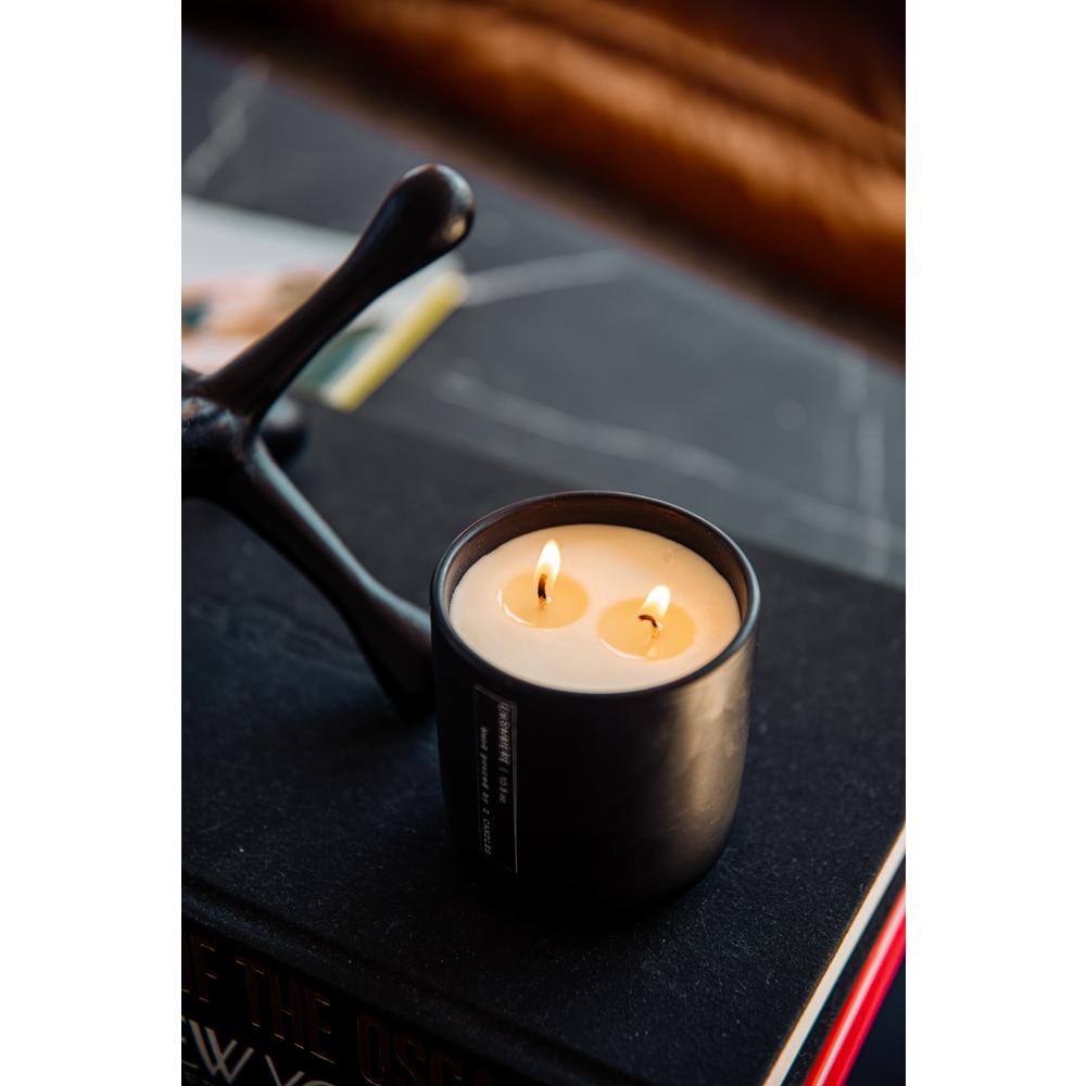Z CANDLES Oakmoss plus Amber, Matte Black Candle 12 oz.