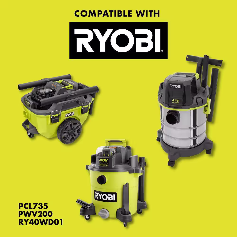 RYOBI Large Wet/Dry Foam Filters (2-Pack)