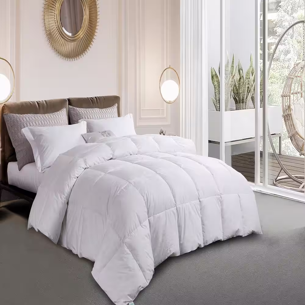 Martha Stewart Living 240 Thread Count White Goose Feather and Down Comforter