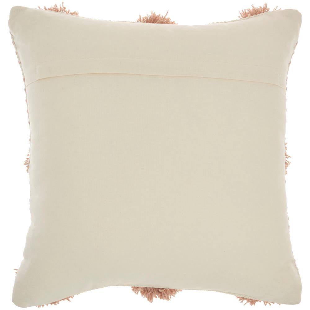Mina Victory Lifestyles Blush Geometric 18 in. x 18 in. Throw Pillow