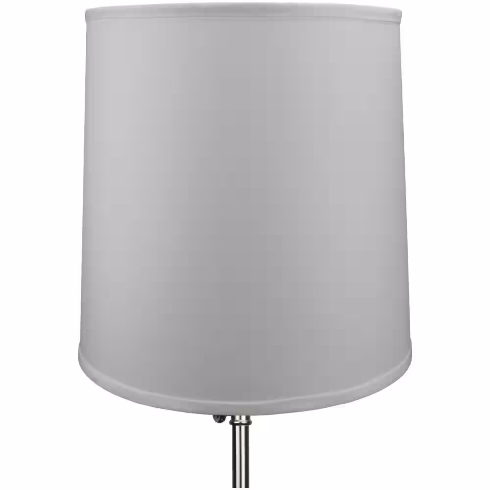 FenchelShades.com Fenchel Shades 14 in. Top Diameter x 15 in. Bottom Diameter x 15 in. Slant, Empire Lamp Shade - Linen White