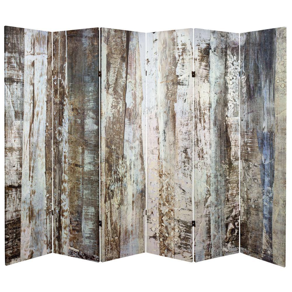 Oriental Furniture 6 ft. Winter Woods Printed 3-Panel Room Divider