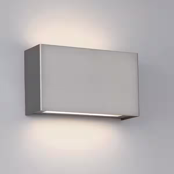 WAC Lighting Blok 12 in. 3000K Satin Nickel LED Vanity Light Bar and Wall Sconce