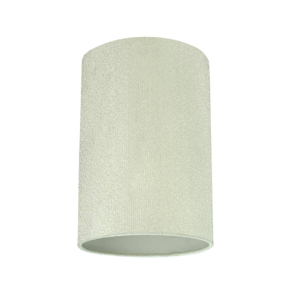 Aspen Creative Corporation 8 in. x 11 in. Off White/Striped Pattern Hardback Drum/Cylinder Lamp Shade