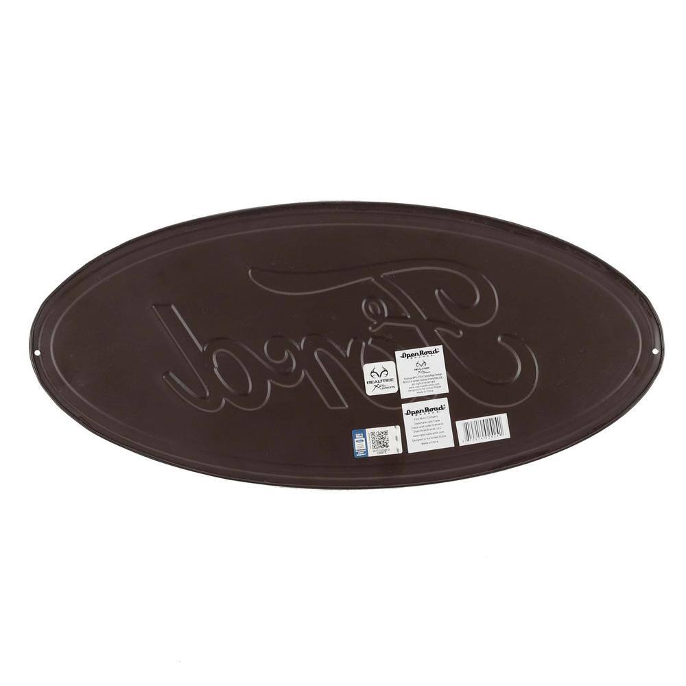 Open Road Brands Ford Camo Embossed Tin Sign
