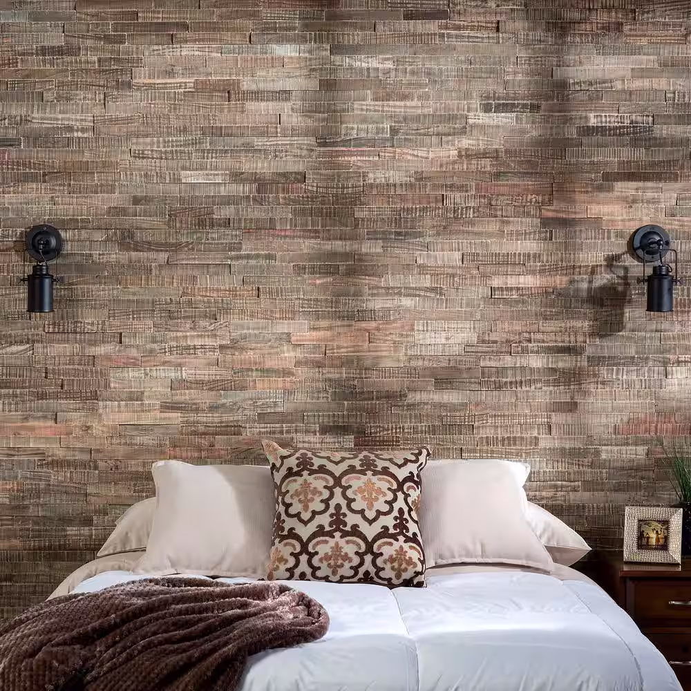 Aspect 6.5 in. x 0.5 in. Petrified Forest Matted Wood Tiles