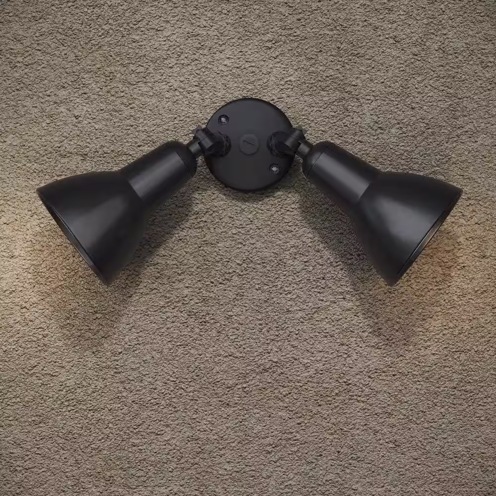 Millennium Lighting 3000 Lumen Low Voltage Powder Coated Black Hardwired Outdoor Security Flood Light with Adjustable Lamp Head (1-Pack)