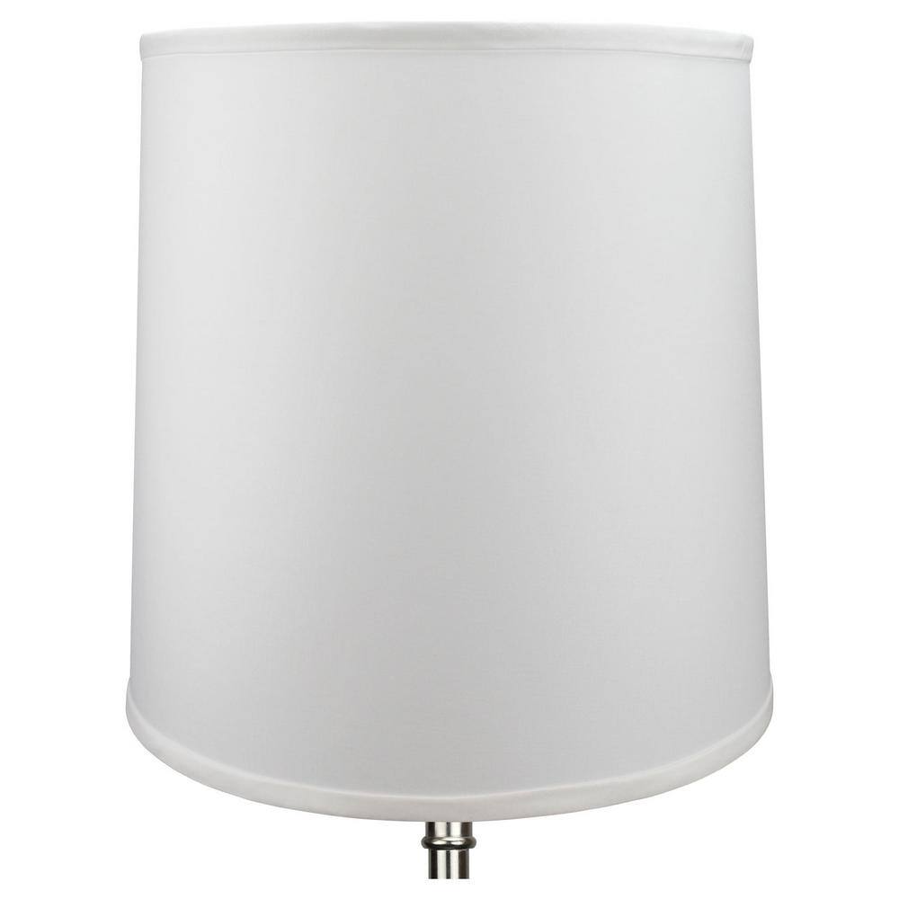 FenchelShades.com Fenchel Shades 13 in. Top Diameter x 15 in. Bottom Diameter x 15 in. Slant, Empire Lamp Shade - Linen White