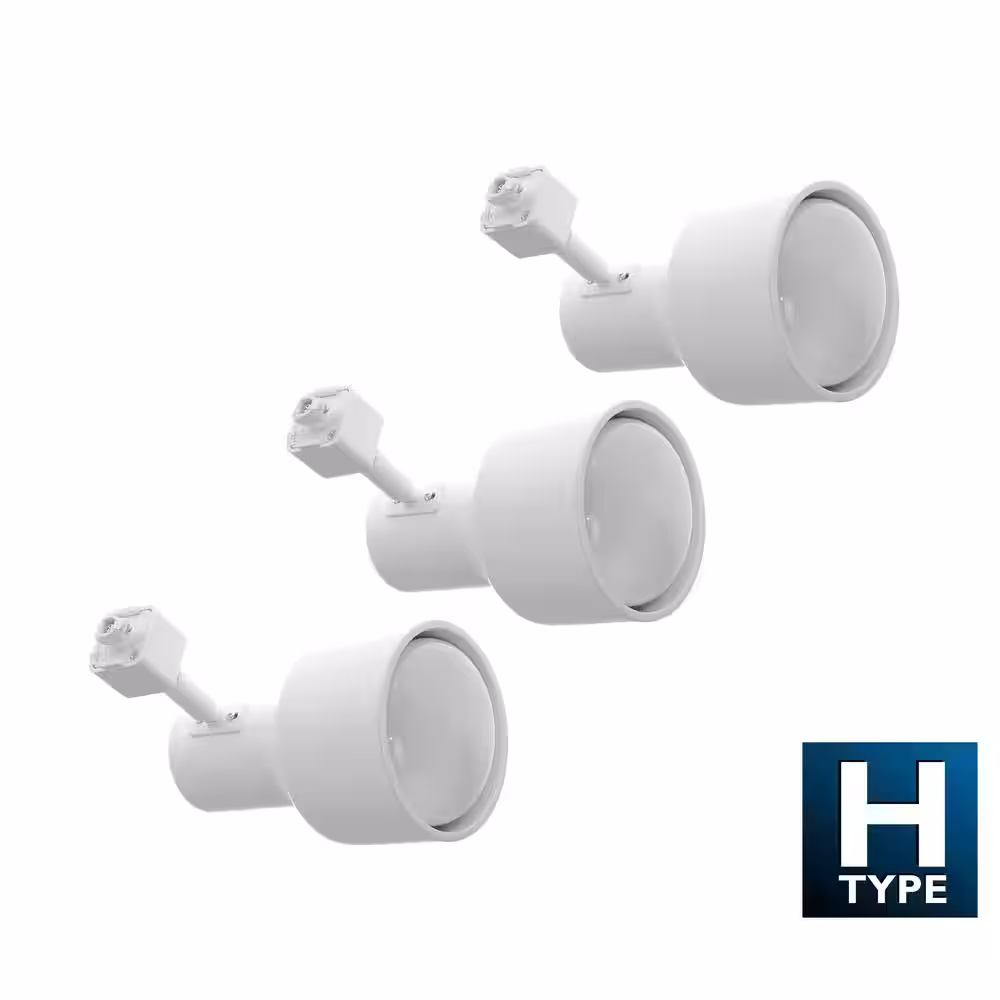 NICOR 4 ft. 3-Light White Baffle Track Lighting Kit