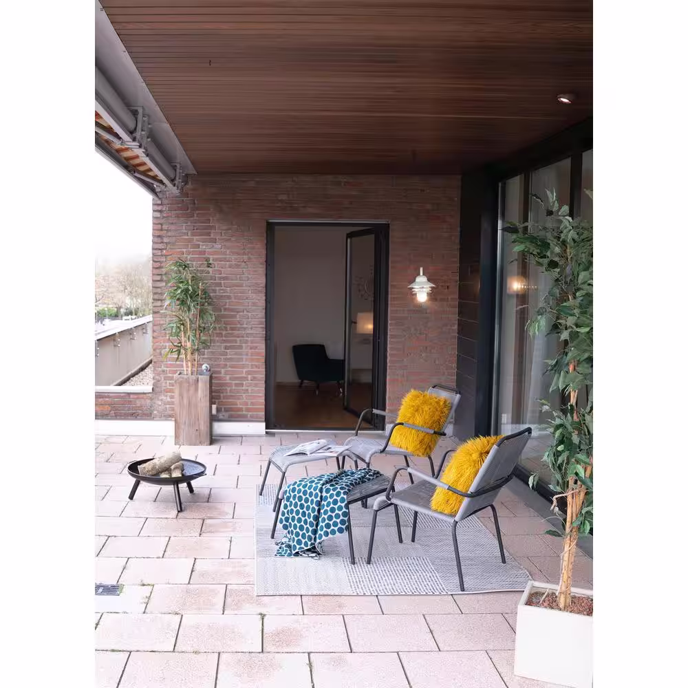 Sunlite 1-Light White Polycarbonate Outdoor Barn Light Sconce with Clear Lens