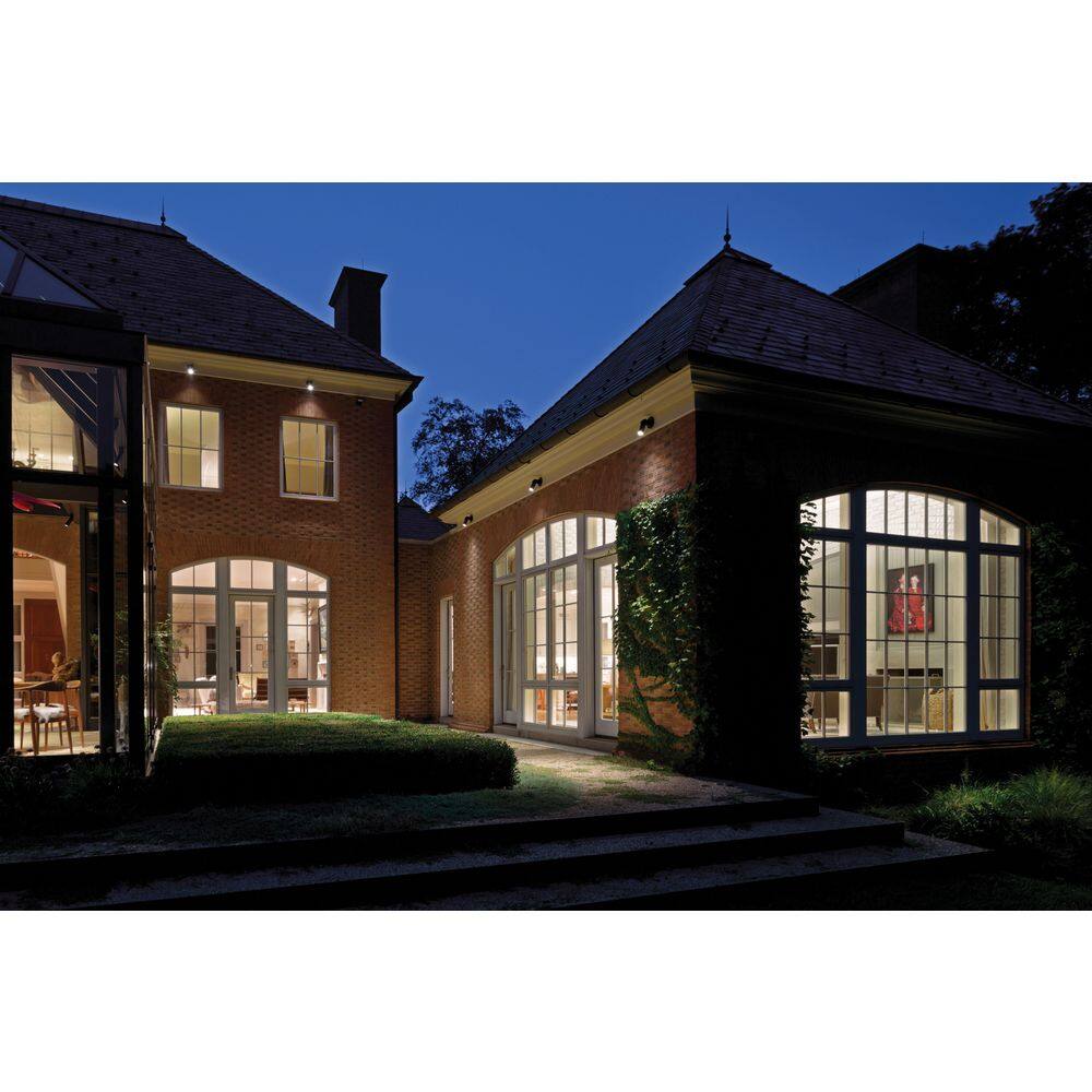 HINKLEY 12-Watt 2700K Accent Spot 750 Lumens Bronze Hardwired Integrated LED Outdoor Long Shroud Spotlight with LumaCORE