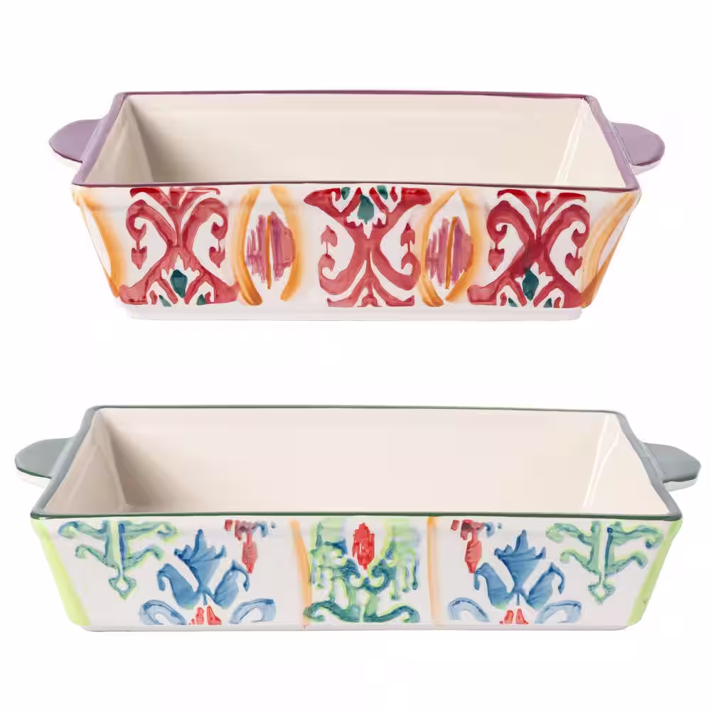 Spice BY TIA MOWRY Sweet Basil 2-Piece Stoneware Baker Set