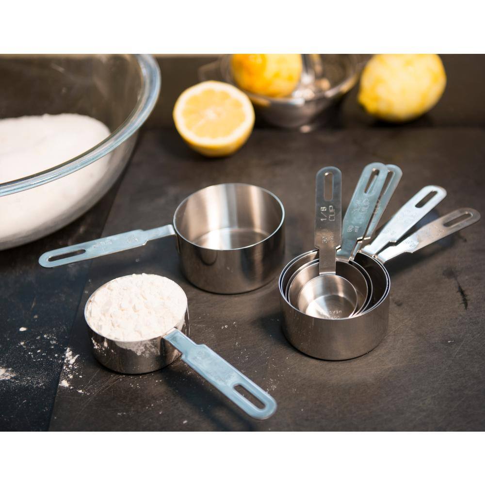 RSVP International Endurance 7-Piece Stainless Steel Measuring Cup Set